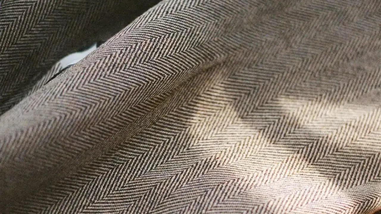 Close texture of woollen suiting cloth